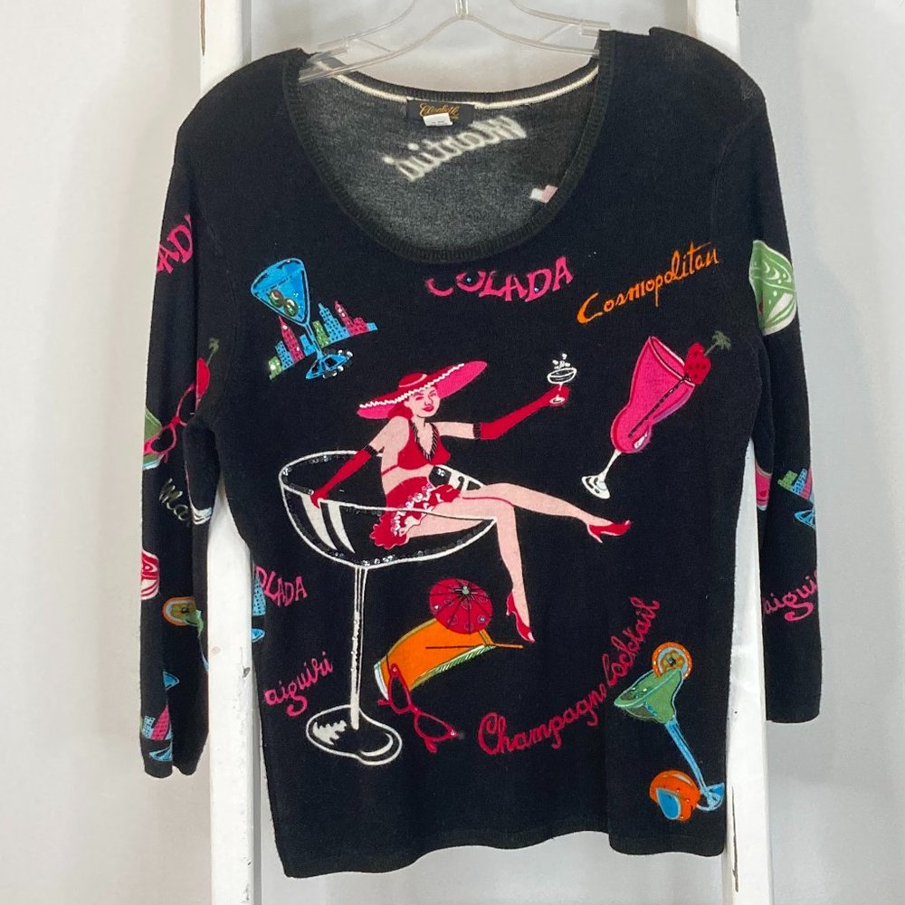 Vintage Cocktail Sweater / Elizabeth New York